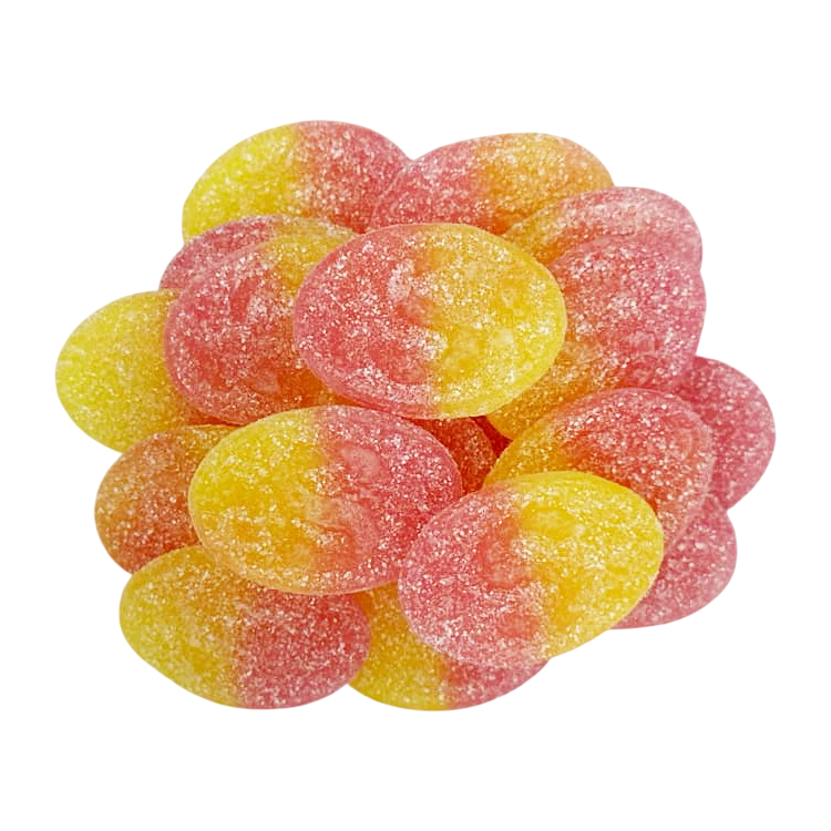 Candy People S-Märke Sour Lemon/Raspberry Top View