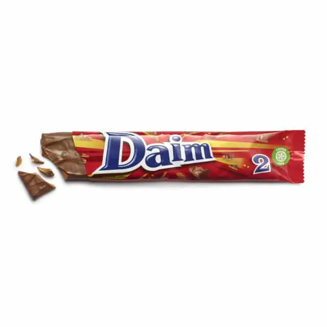 Daim Dubbel – Swedish chocolate bars with crunchy almond caramel.
