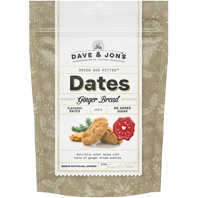 Dave & Jon's Dadlar Ginger Bread / Pepparkaka – Swedish Candy