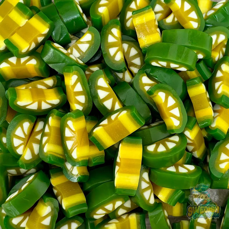 Swedish Candy โ Lemon and Lime Liquorice Slices