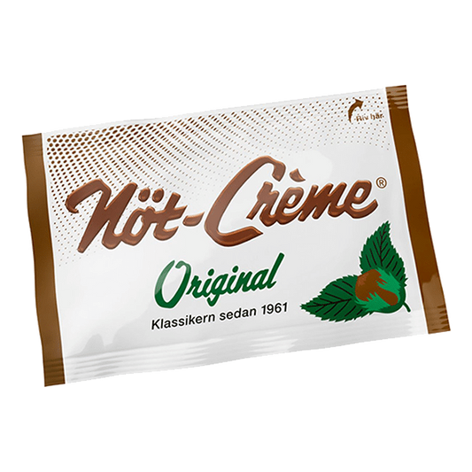 Not Crème candies combine rich hazelnut cream with a silky chocolate shell, creating a deliciously sweet treat.