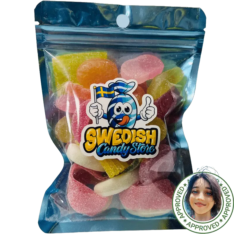 Swedish Candy Store Pick & Mix ā Isakās Favorites Bag, featuring a handpicked selection of top Swedish candy choices, approved for ultimate sweetness.