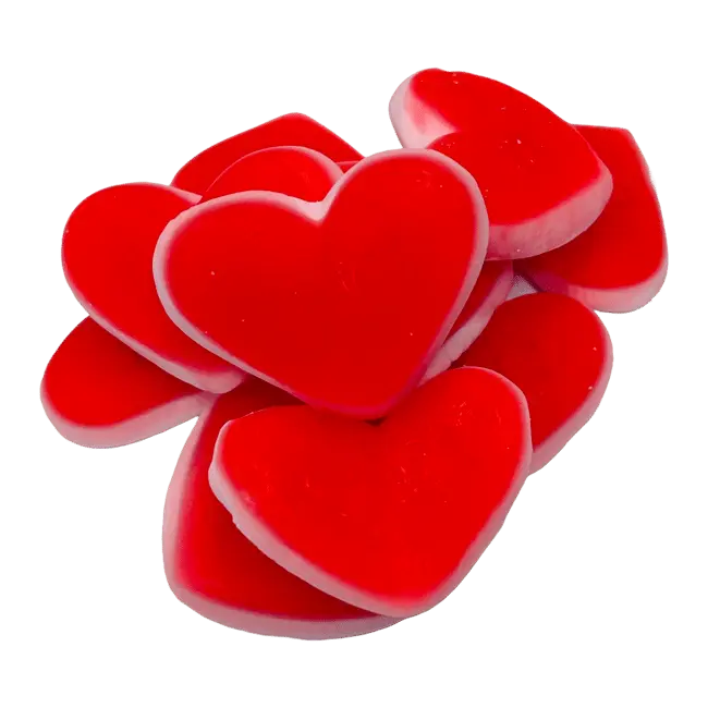 Sweethearts are a classic Swedish candy featuring small, heart-shaped gummies with a soft, fruity flavor.