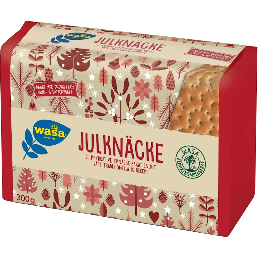 Wasa Julkaka – a seasonal Swedish crispbread with warm holiday spices, perfect for Christmas spreads.