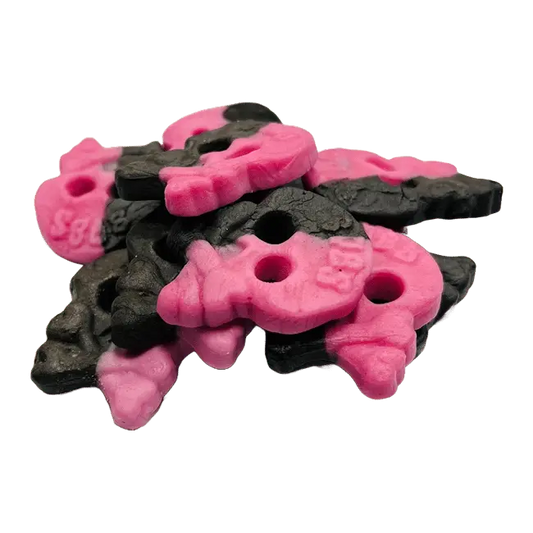 Bubs Raspberry/Licorice Foam Skull