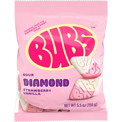 Bubs Sour Strawberry Vanilla Diamond