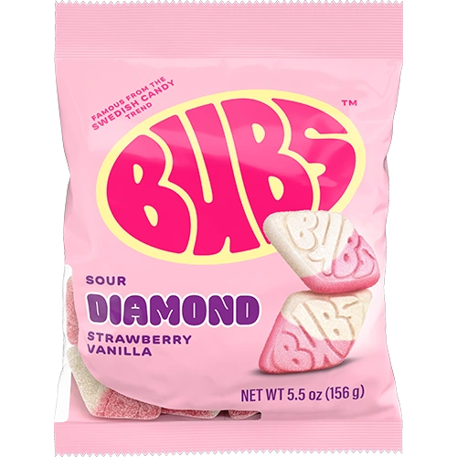 Bubs Sour Strawberry Vanilla Diamond