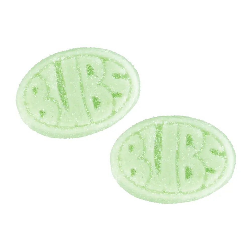 Bubs Goody Fruity Pear – a chewy Swedish candy featuring a sweet, fruity pear flavor.