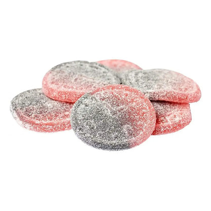 Peacemärke Jordgubb Lakrits – Swedish candy combining fruity strawberry and bold licorice flavors.