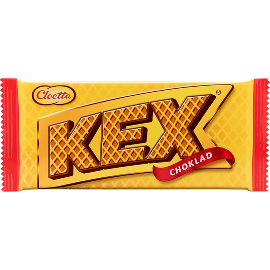 Cloetta Kexchoklad – a Swedish chocolate bar with crispy wafer layers covered in smooth milk chocolate.