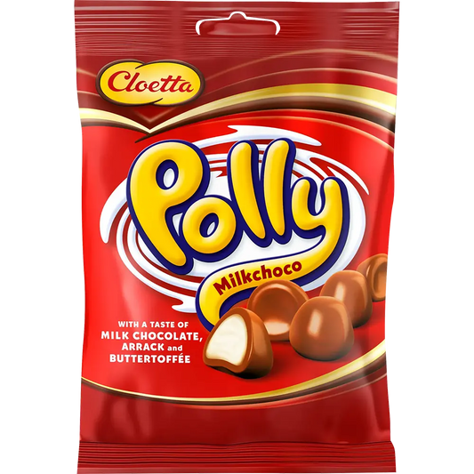 Polly Röd by Cloetta, a beloved Swedish treat with fluffy, chocolate-coated foam candies offering a sweet and nostalgic taste.