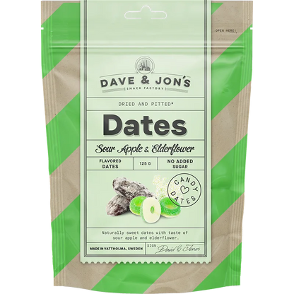 Dave & Jons Sour Apple & Elderflower Dates