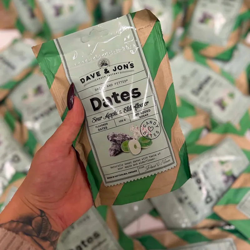 Dave & Jons Sour Apple & Elderflower Dates