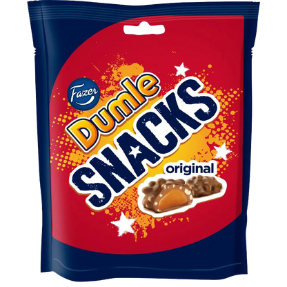 Dumle Snacks by Fazer, a delicious blend of chocolate and crunchy puffed rice