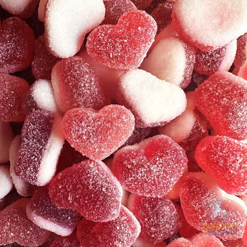 Fizzy Strawberry Hearts