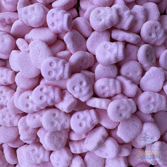 Foamy Sour Strawberry Skulls