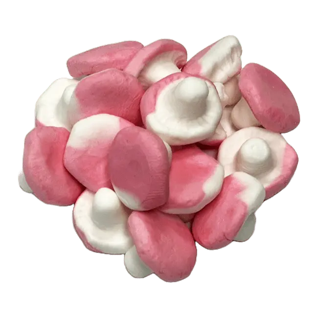 Fruity Mushrooms are Swedish candy gummies with a soft texture and a bright, fruity flavor in fun mushroom shapes.