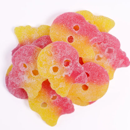 Bubs Sour Lemon Raspberry Skalle