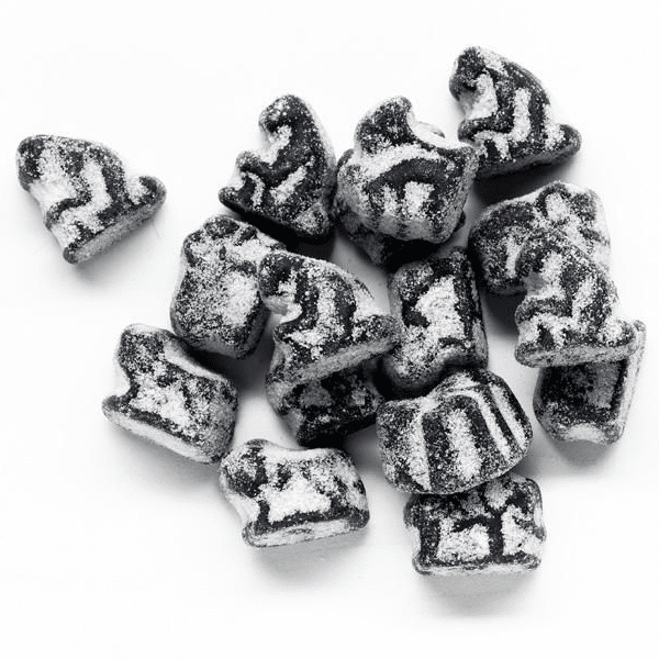 Malaco Djungelvrål – a popular Swedish candy featuring intense salty licorice with a bold, tangy flavor.