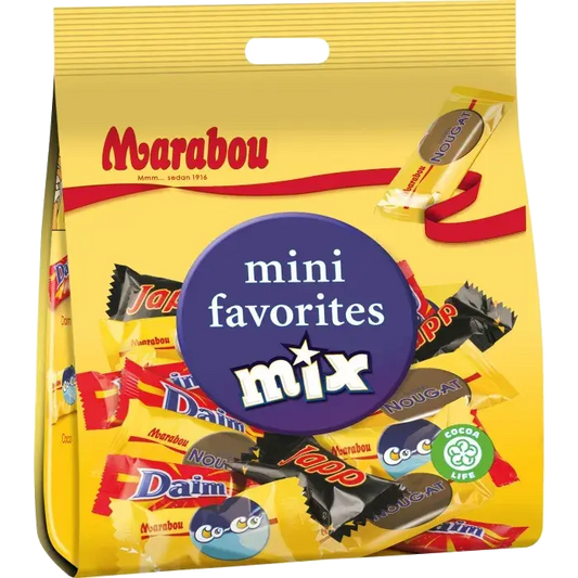 Marabou Mini Favourites Mix – a small assortment of classic Swedish chocolates.