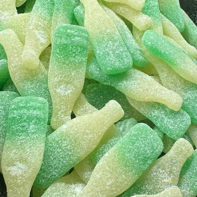 Sour Pear Soda Bottles Candy