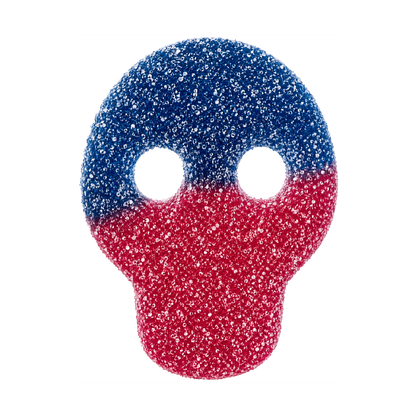 Sour Veggie Raspberry/Blueberry Skulls