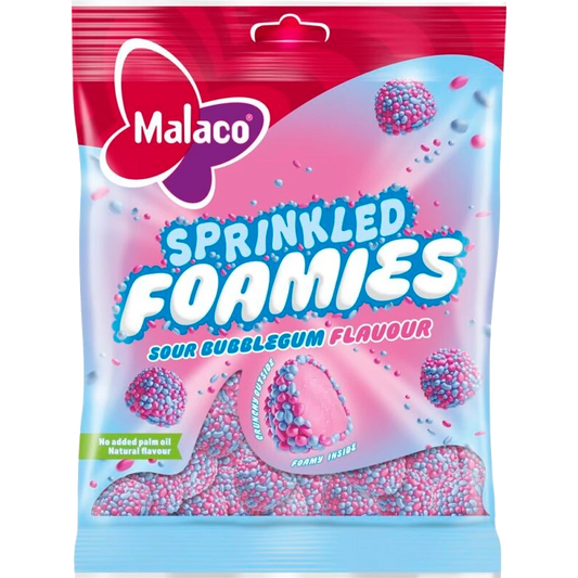 Sprinkled Foamies Sour Bubblegum