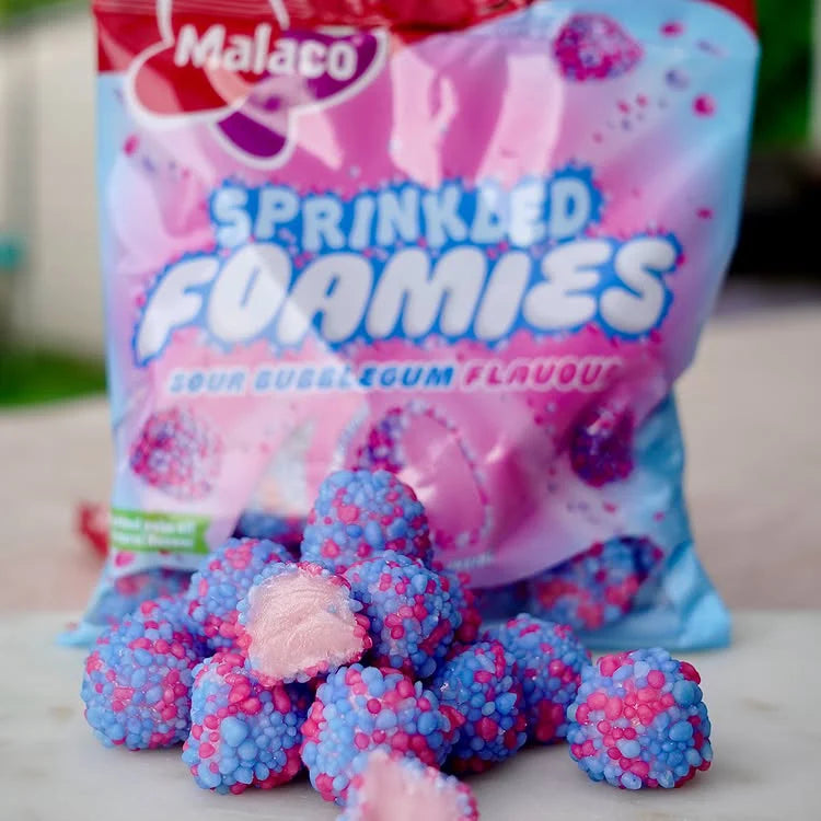 Sprinkled Foamies Sour Bubblegum