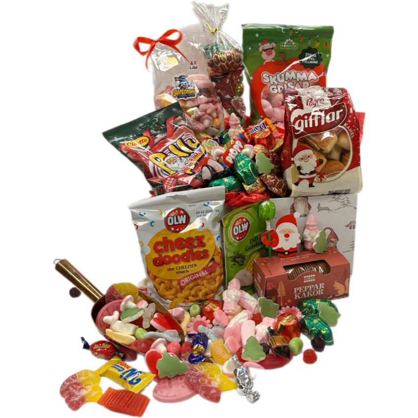 Swedish Candy Store Large Christmas Box – a festive assortment of Swedish candy, perfect for holiday gifting and celebrations.