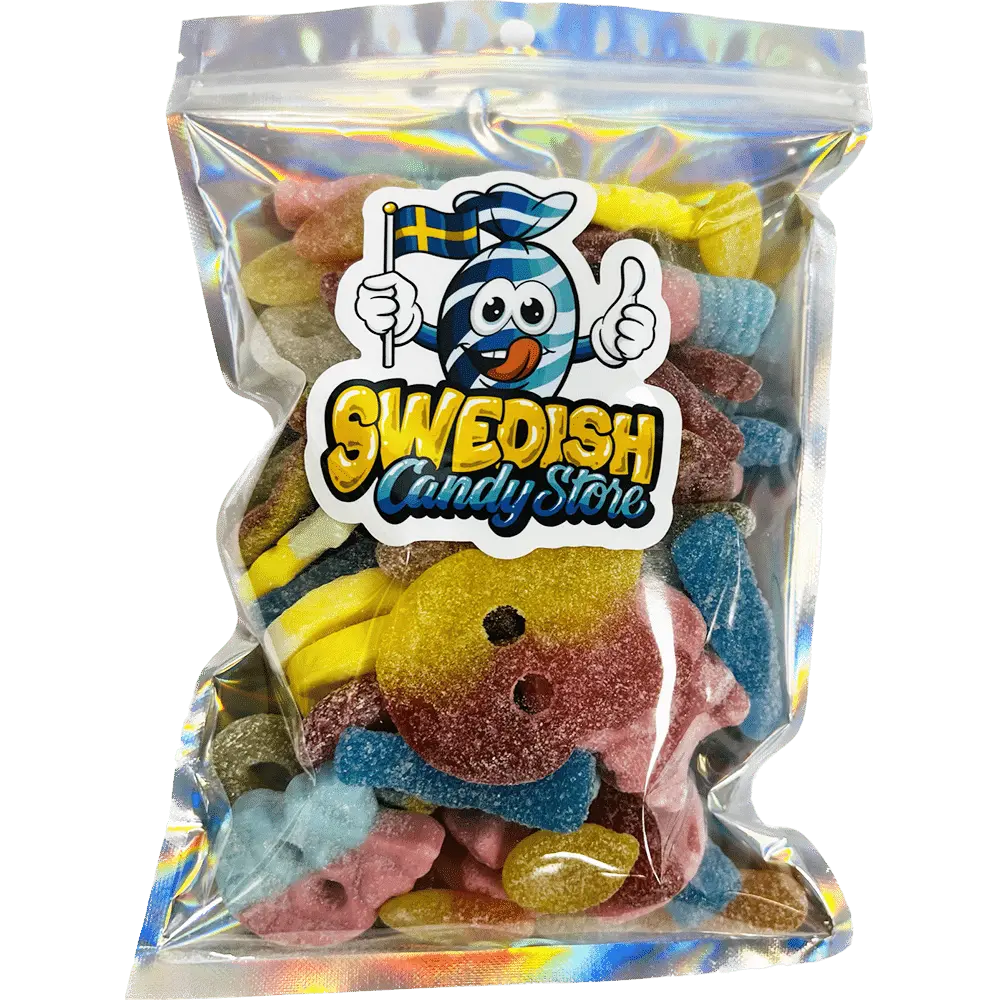 Sour Mix from Swedish Candy Store – a selection of zesty Swedish sweets, featuring fruity and chewy treats with a tangy kick.