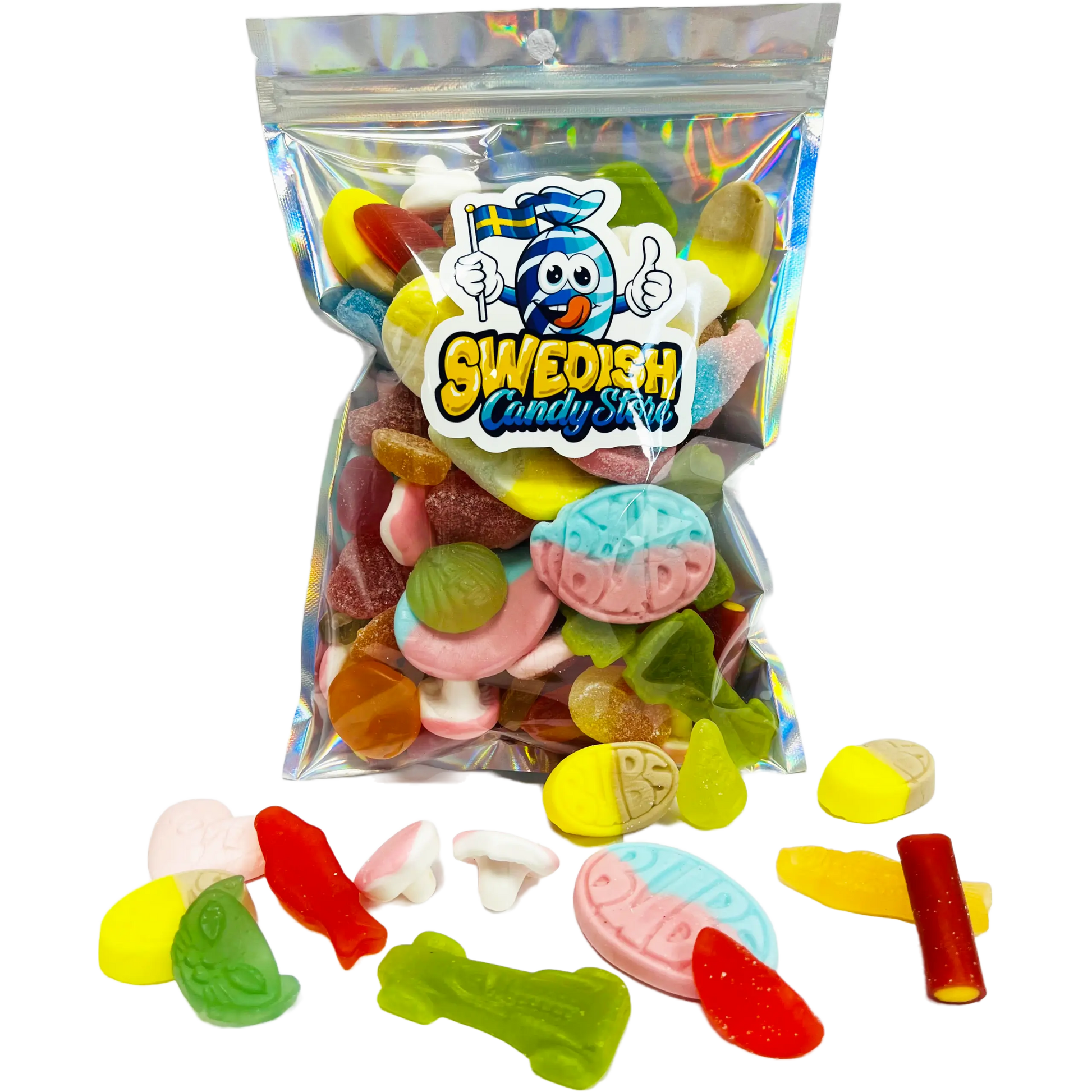 Swedish Candy Store Sweet Mix – a delightful assortment of fruity, chewy Swedish candies perfect for satisfying sweet cravings.