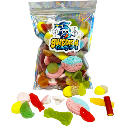 Swedish Candy Store Sweet Mix – a delightful assortment of fruity, chewy Swedish candies perfect for satisfying sweet cravings.