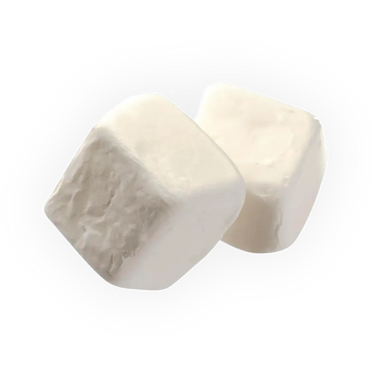 A delicious selection of Vanilla Cubes, featuring smooth and chewy Swedish sweets with a sweet vanilla taste.